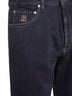 Blue cotton denim iconic fit jeans