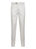 Beige American Pima gabardine italian-fit trousers