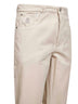 Beige corduroy italian fit trousers