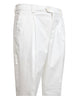 White American Pima gabardine trousers