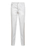 White American Pima gabardine italian-fit trousers