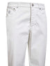 White American Pima gabardine italian-fit trousers