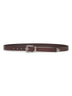 Brown pull-up calf leather belt