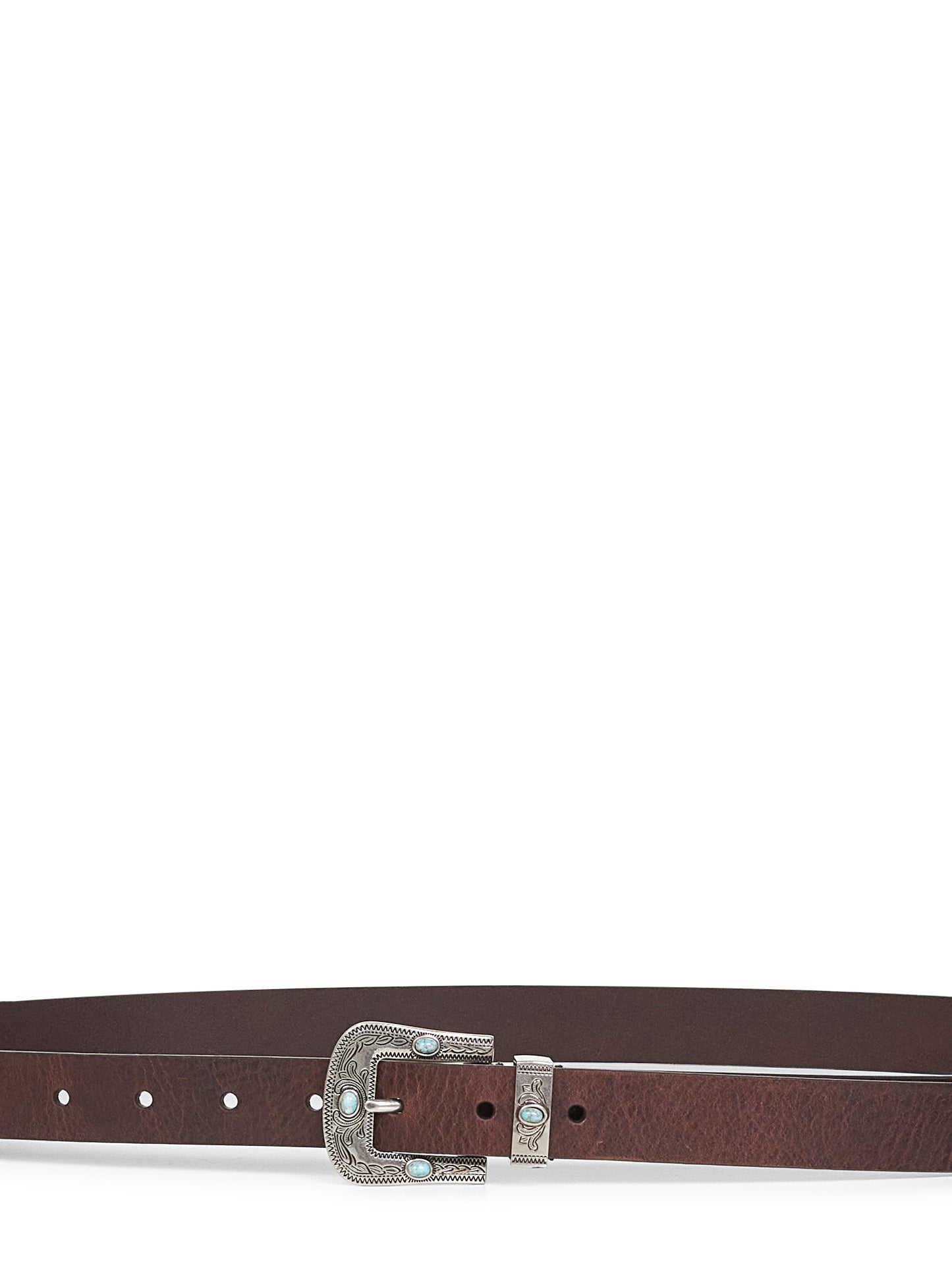 Cintura in vitello pull-up marrone