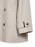 Grey double virgin wool and cashmere cloth caban