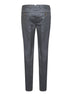 Grey virgin wool flannel italian fit trousers
