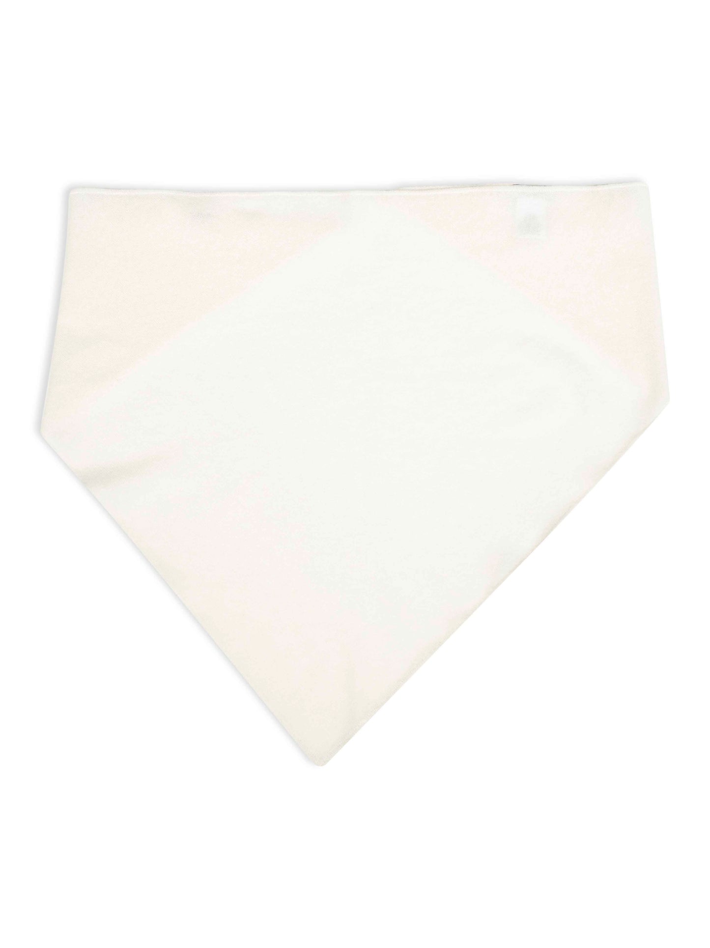 Ivory cashmere scarf with monili