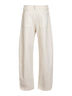 Ivory stretch dyed denim jeans