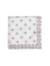 Pochette in seta grigia con disegno stella