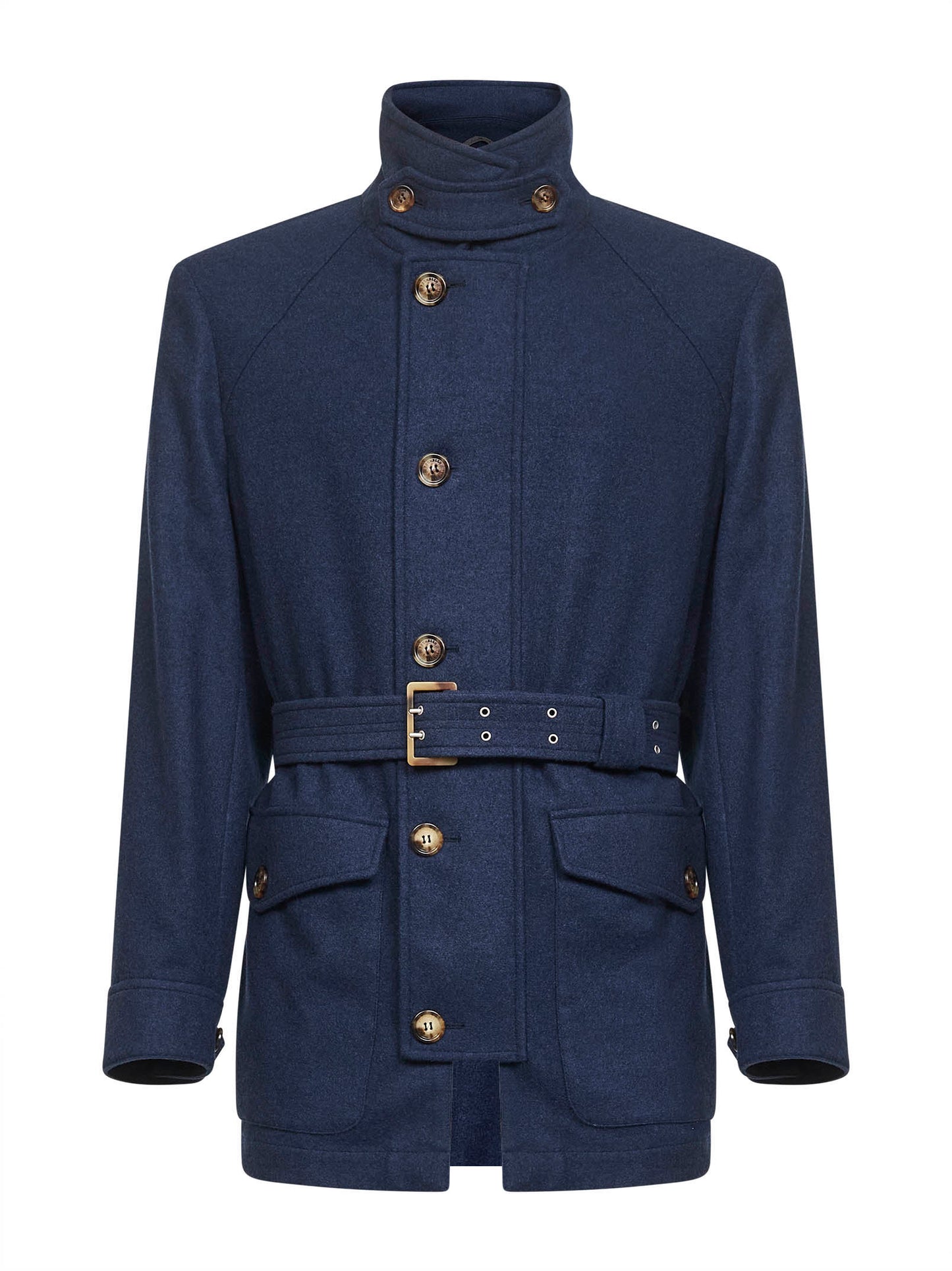 Blue lightweight cashmere cloth Saharan jacket