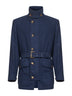 Blue lightweight cashmere cloth Saharan jacket