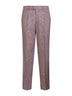 Pink Prince of Wales leisure-fit trousers