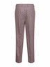 Pink Prince of Wales leisure-fit trousers
