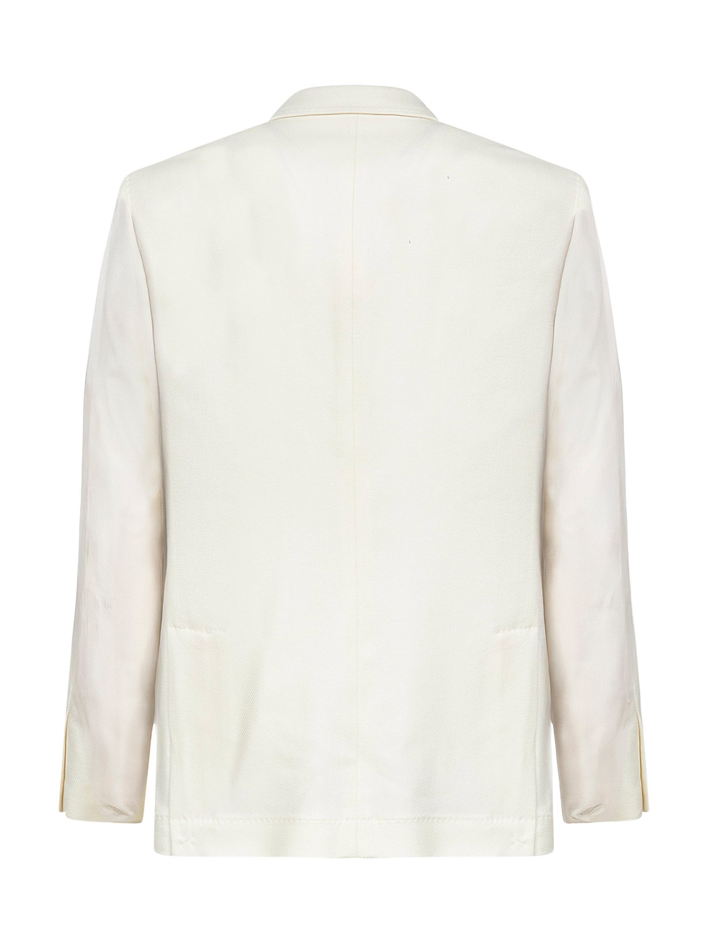 Ivory wool blend cavalry jacket