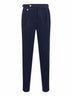 Blue corduroy tailor-fit trousers