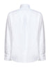 Camicia basic fit in popeline di cotone bianco