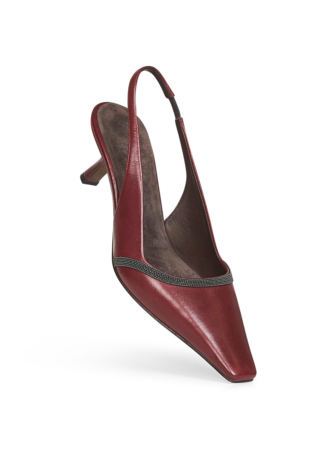 Burgundy Classic leather City Slingback slingback