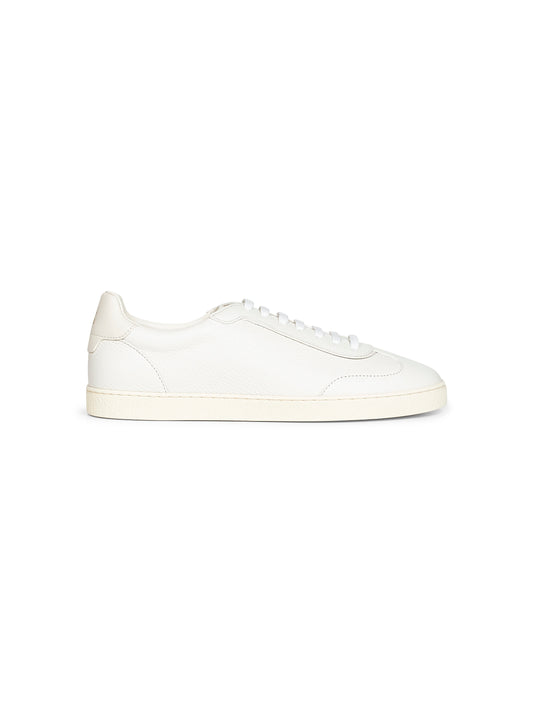 White deerskin sneakers