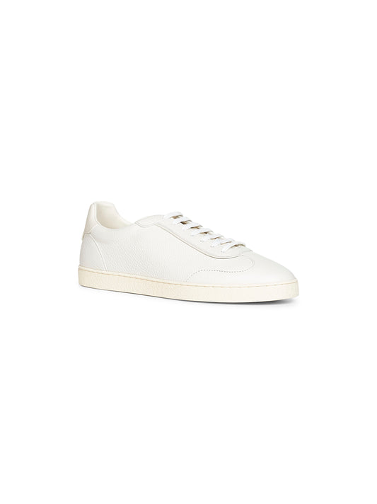 White deerskin sneakers