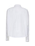 White stretch poplin Shiny Cuffs shirt