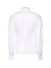 White Shiny Collar Detail shirt