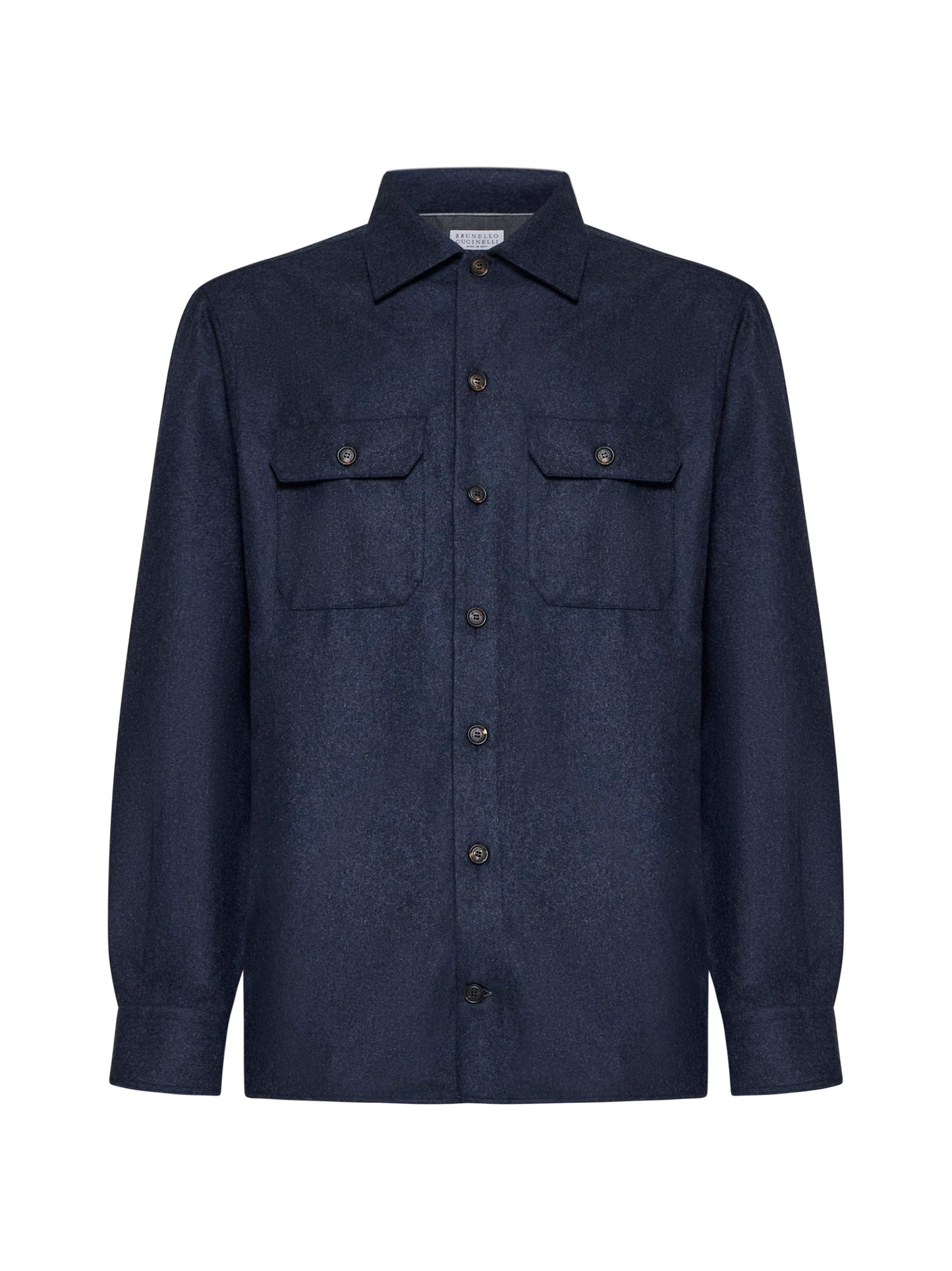 Long-sleeved wool shirt