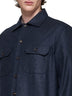 Long-sleeved wool shirt
