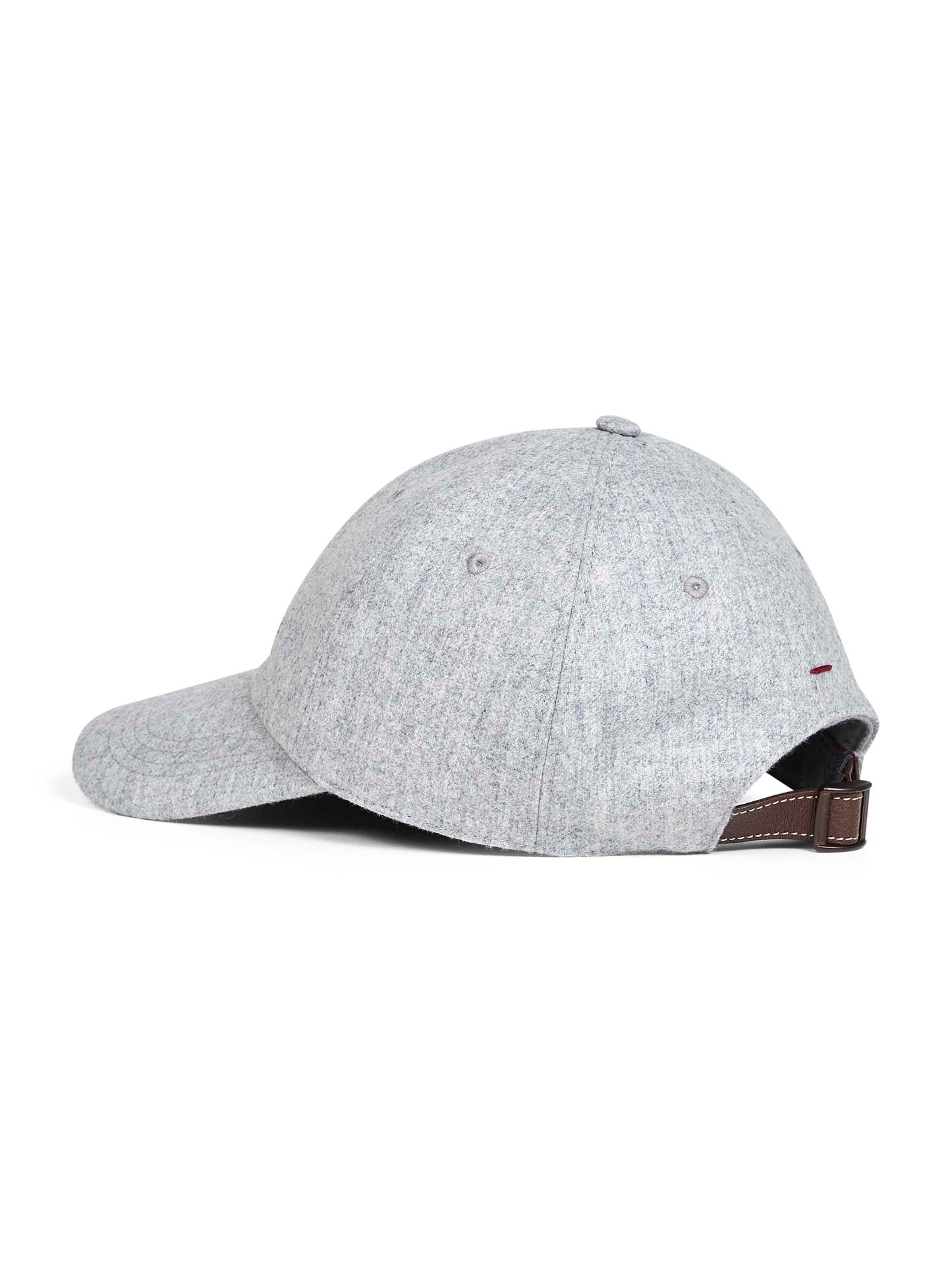 Cappello Baseball in flanella grigia con ricamo
