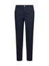 Pantaloni in flanella di lana vergine blu