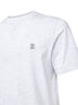 Grey jersey Faux Layering logo T-shirt