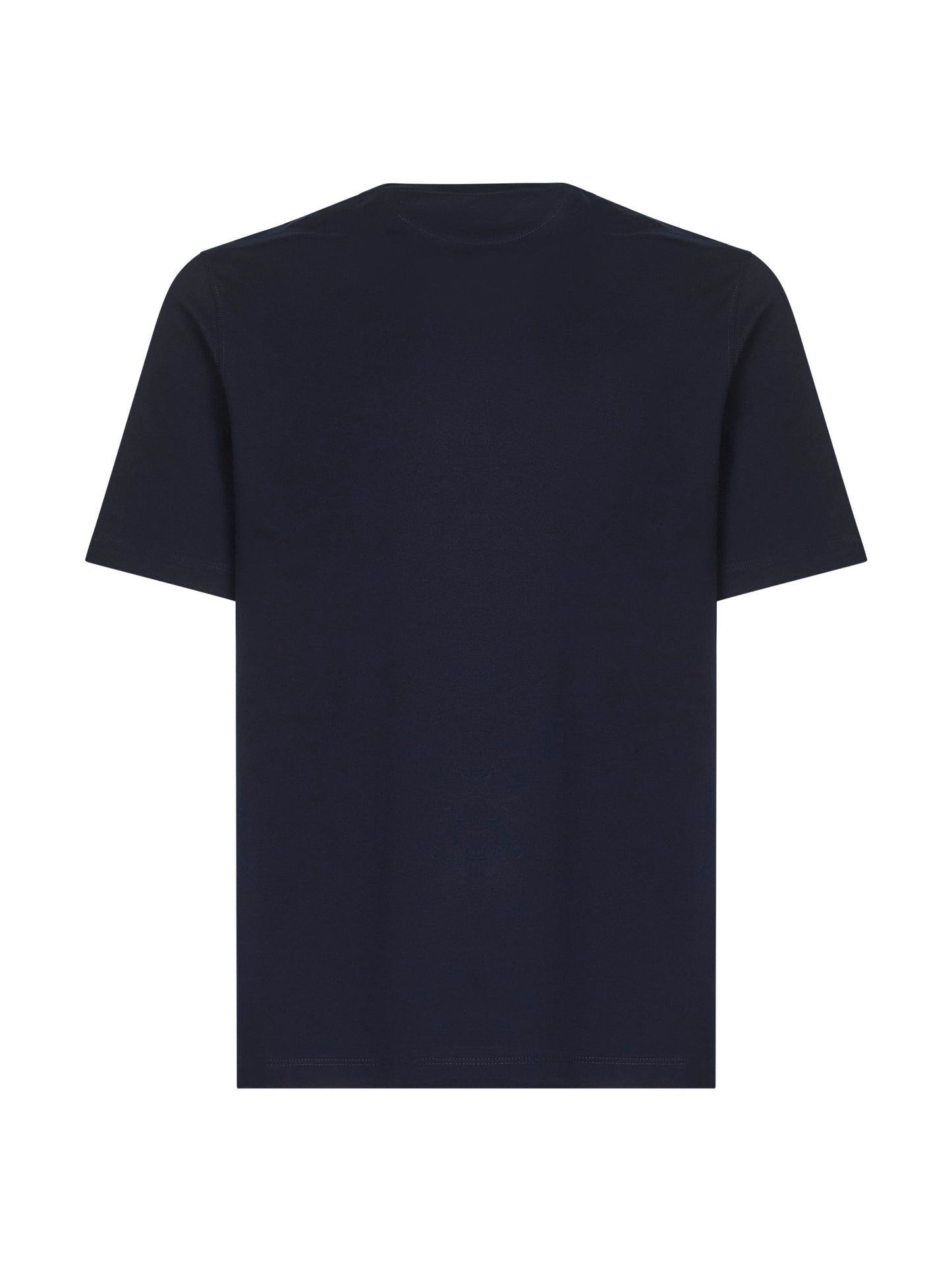 T-shirt blu con stemma Solomeo