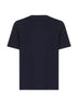T-shirt blu con stemma Solomeo