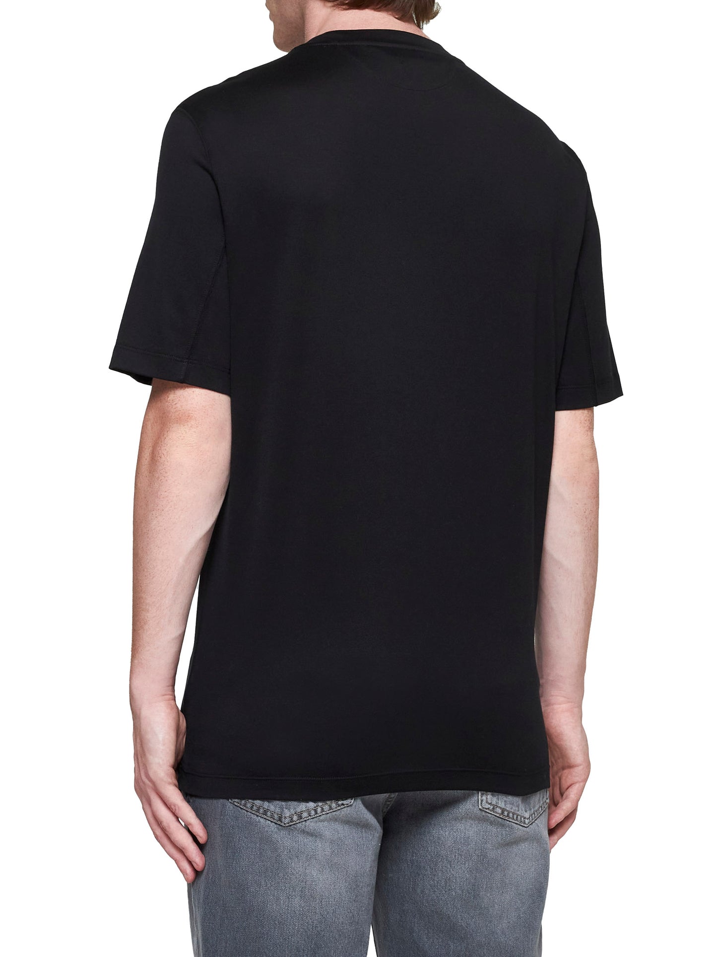 T-shirt blu con stemma di Solomeo