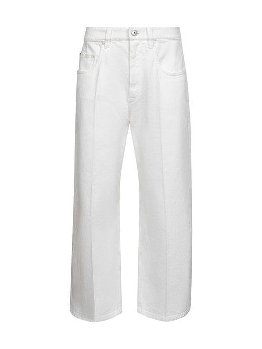White denim Contemporary Square jeans