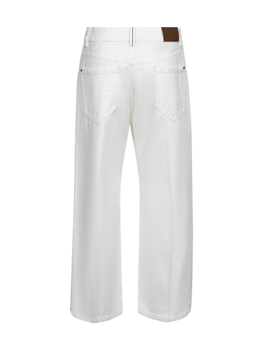 White denim Contemporary Square jeans