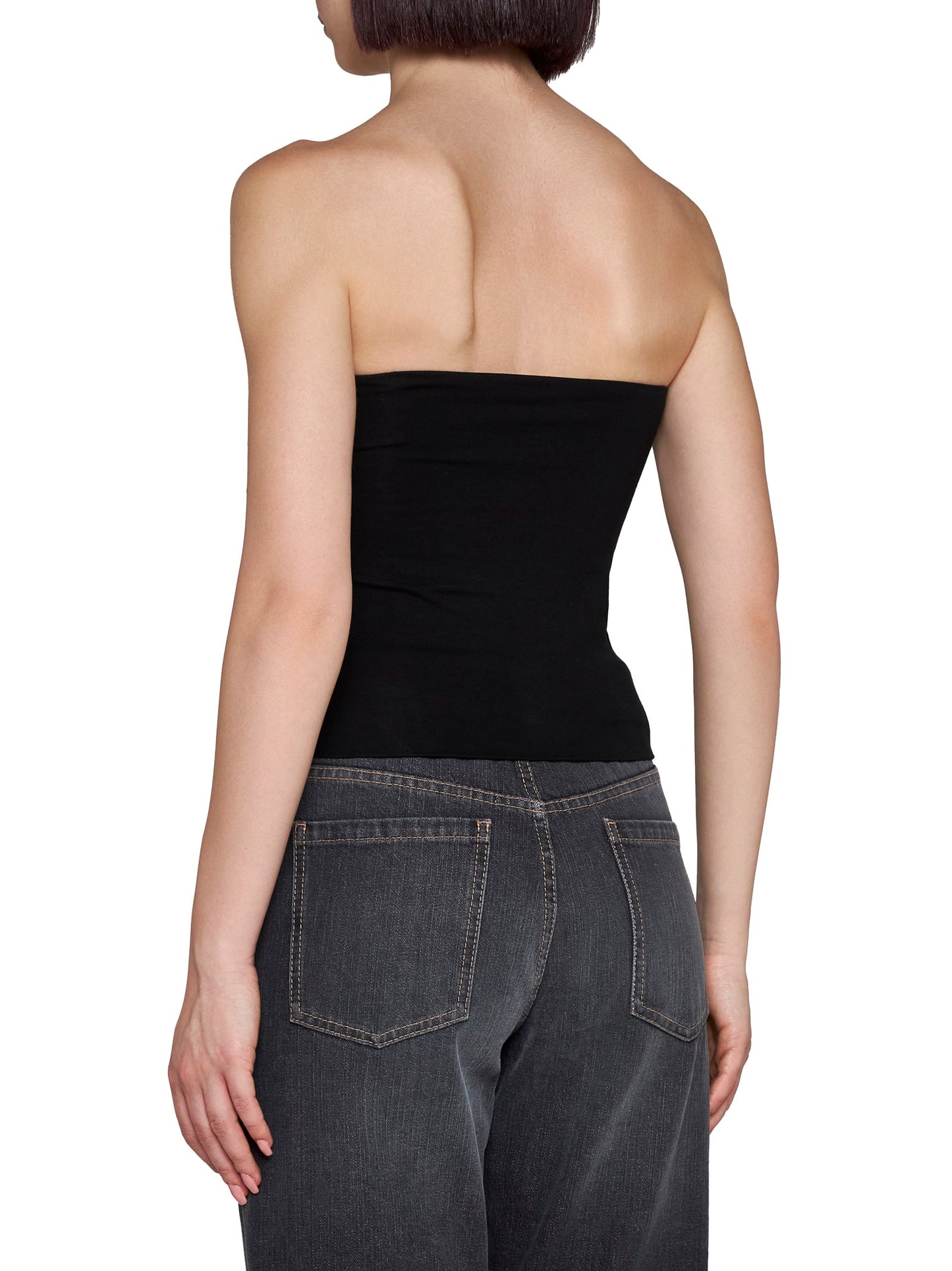 Ribbed jersey tank top