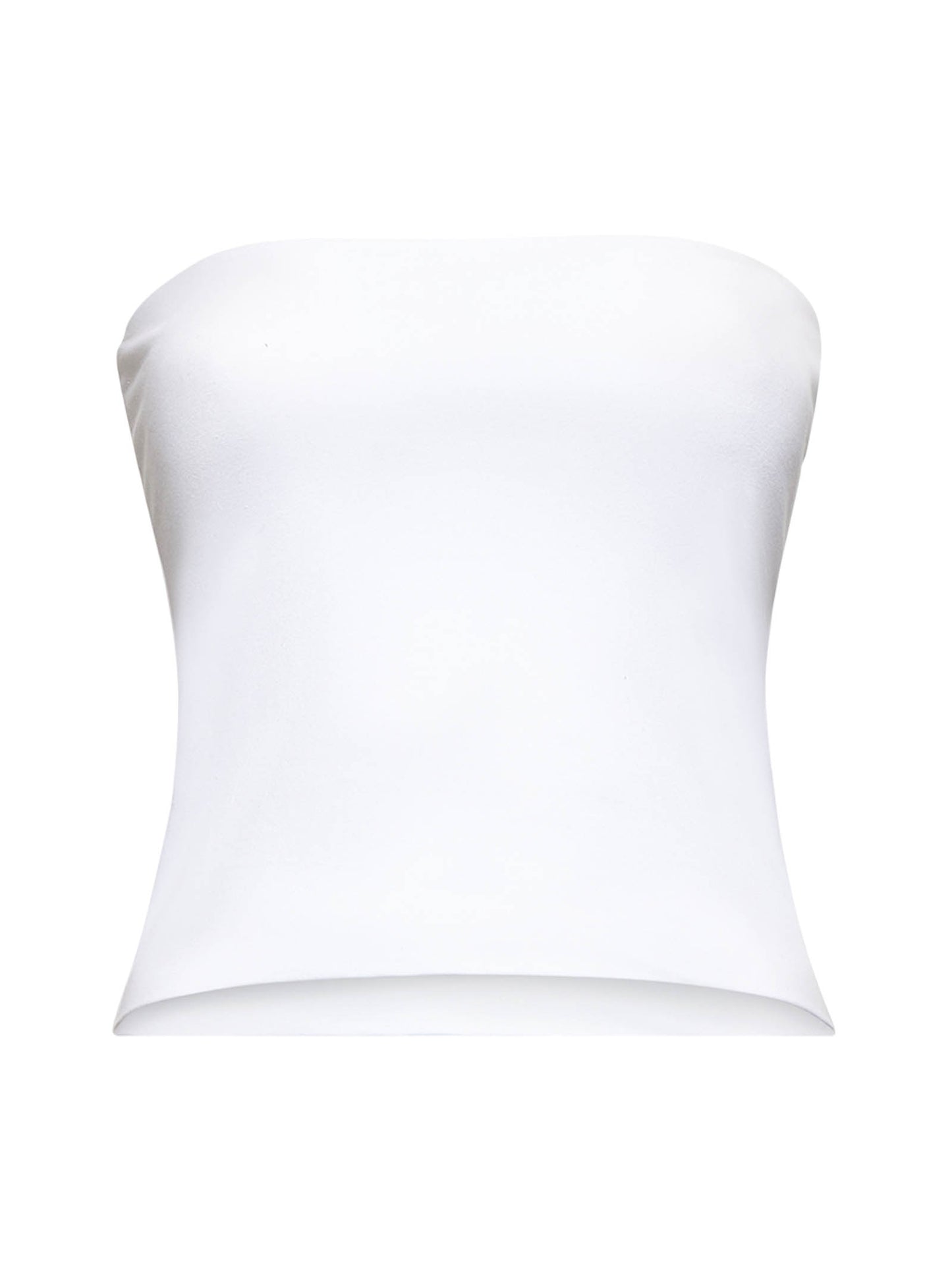 White jersey bandeau top