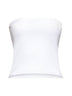 White jersey bandeau top