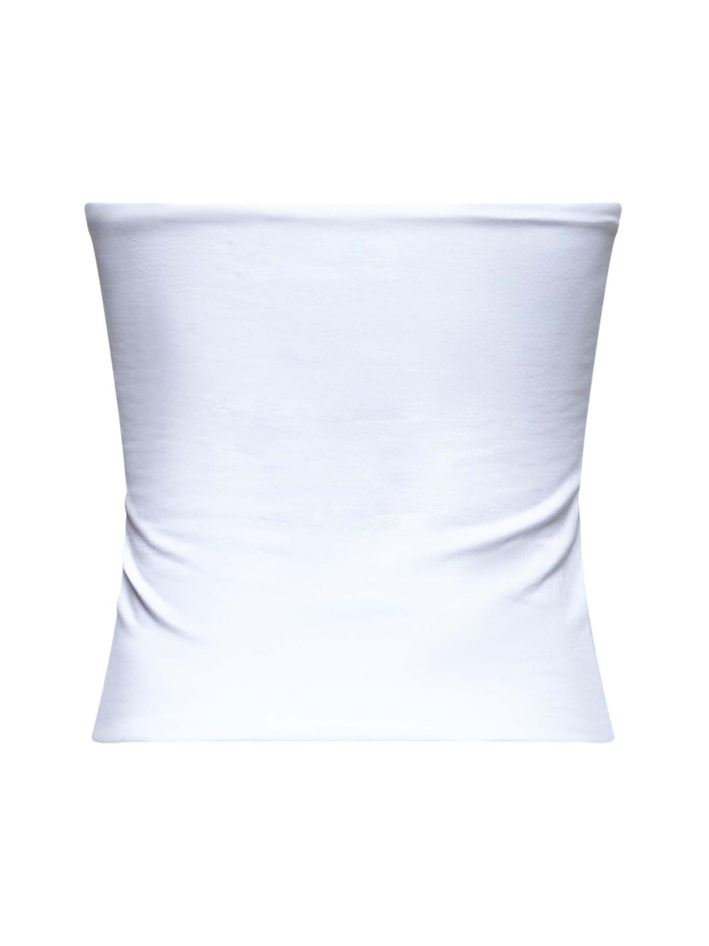 White jersey bandeau top