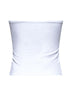 White jersey bandeau top
