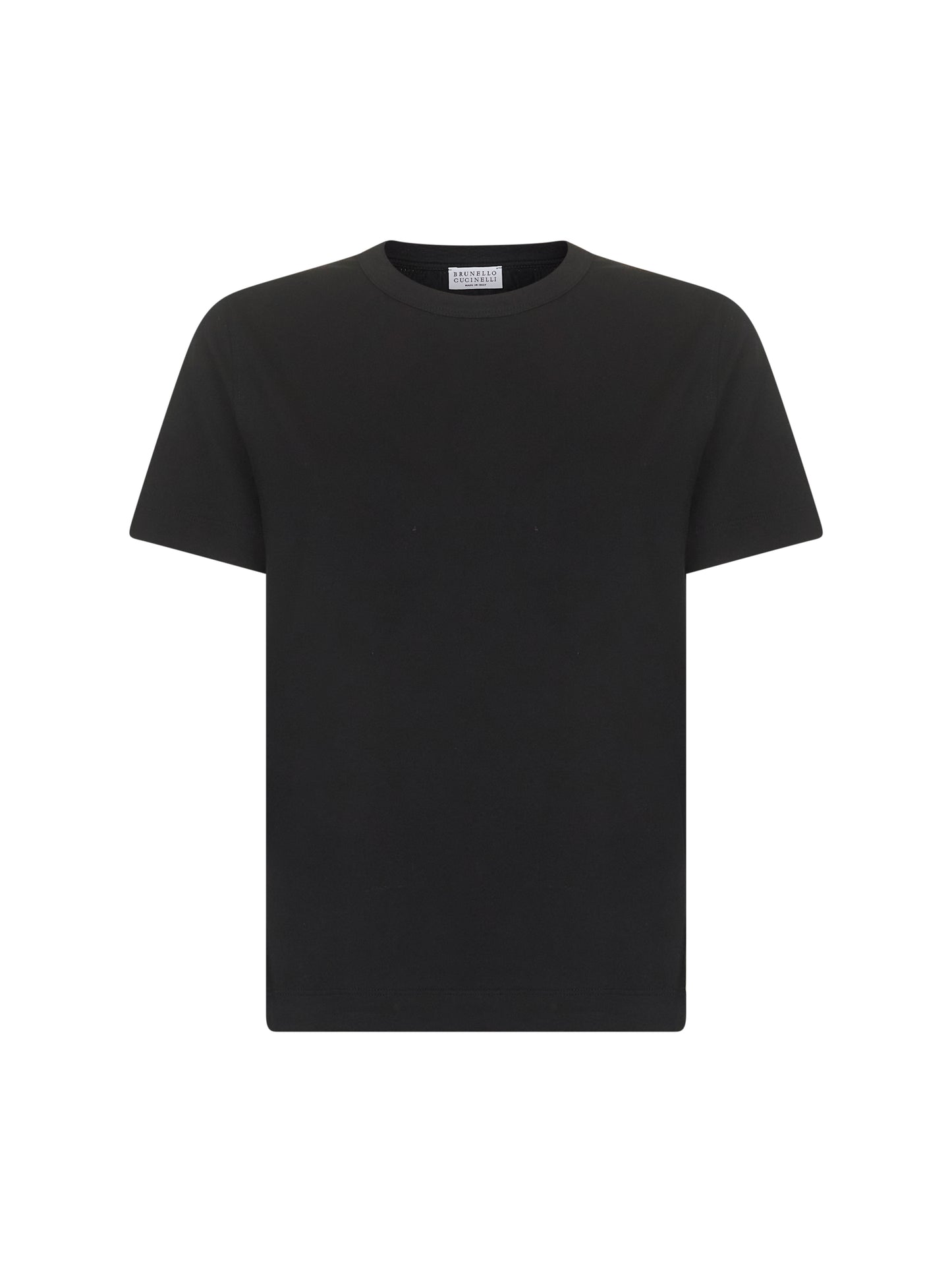 Black cotton jersey monili T-shirt