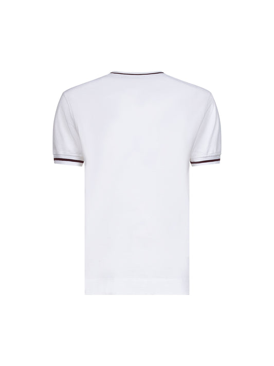 White cotton logo T-shirt