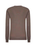 Dove grey cashmere sweater with monili