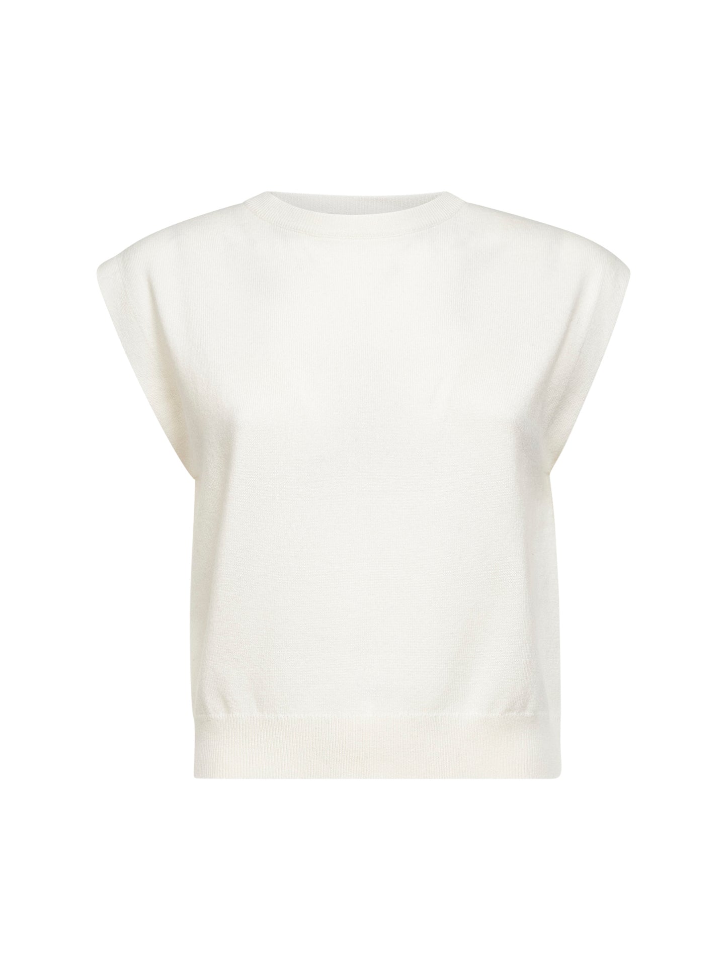 Maglia in cashmere avorio con monile