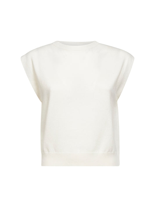 Maglia in cashmere avorio con monile