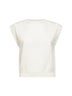 Maglia in cashmere avorio con monile