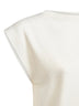 Maglia in cashmere avorio con monile