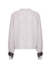 Grey cashmere knit cardigan