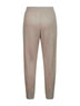 Beige Sparkling vanisé knit trousers