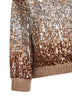 Beige Dazzling Dégradé Embroidery sweater